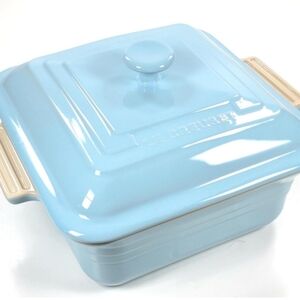 Le Creuset Stoneware Classic Square 3QT Baking Dish- Sky Blue